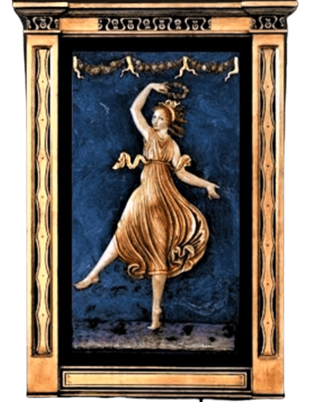 Tableau en relief la danseuse II d'après Antonio Canova, élément du tryptique La danse des trois Grâces.