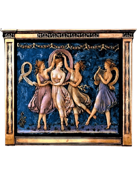 Tryptique en relief La danse des trois Grâces d'après Antonio Canova.