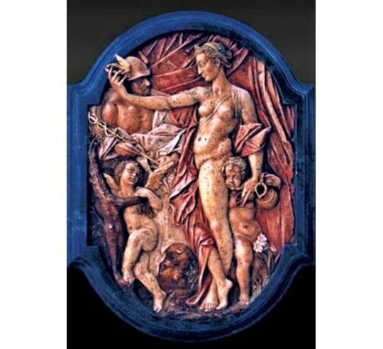 Tableau en relief Vénus et Mercure d'après...