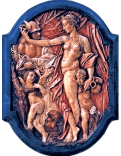 Cuadro en relieve Venus y Mercurio según Bartholomäus...