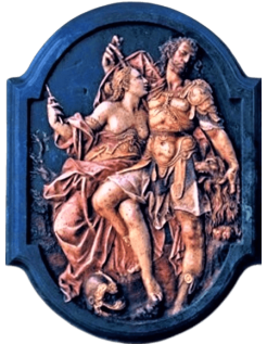 Cuadro en relieve Ulises y Circe según Bartholomäus...