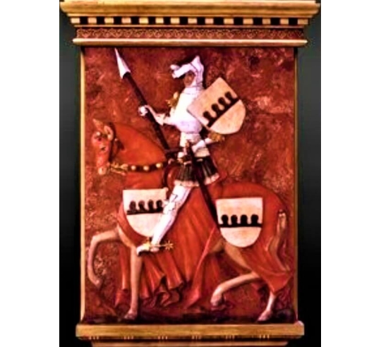 Relief painting of Carlotto Capodilista after...