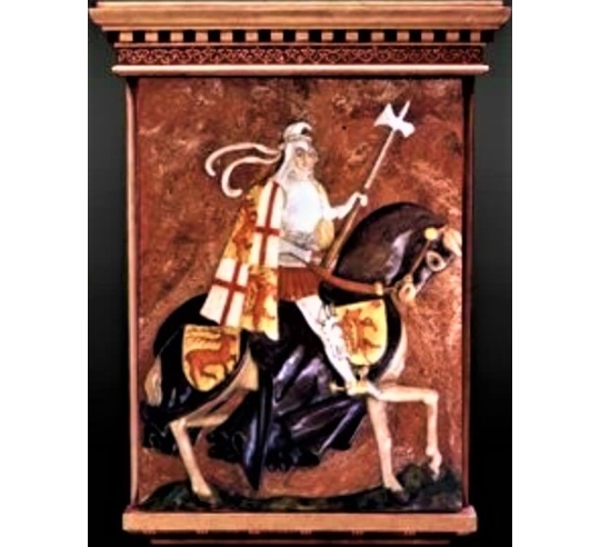 Tableau en relief de Chevalier Capodilista à...