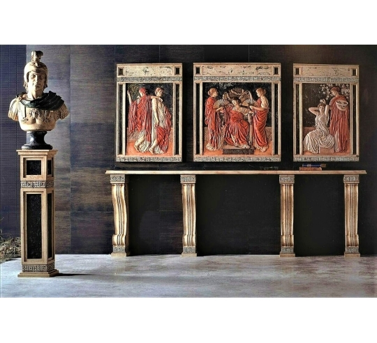 Tryptique en relief Midsummer ou solstice d'été...