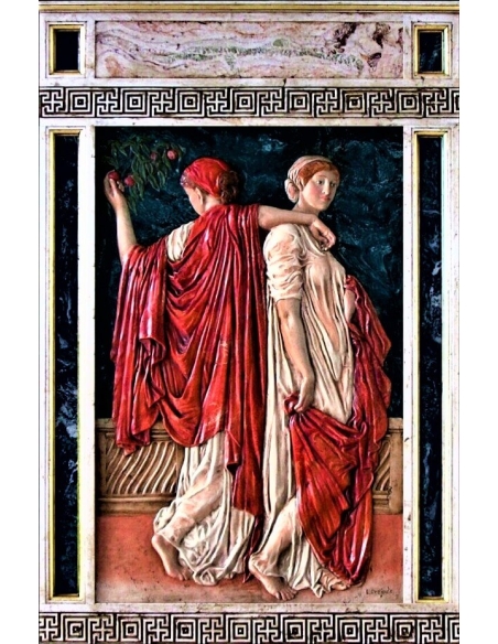 Tableau en relief Les Abricots d'après Albert Joseph Moore.