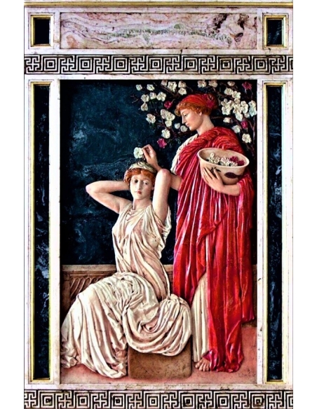 Relief painting Silver after Albert Joseph Moore.