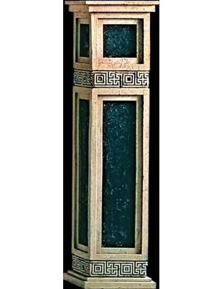 Square pedestal in classical style.