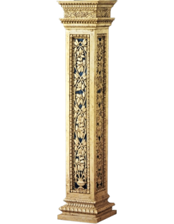 Pedestal de estilo neoclásico italiano.