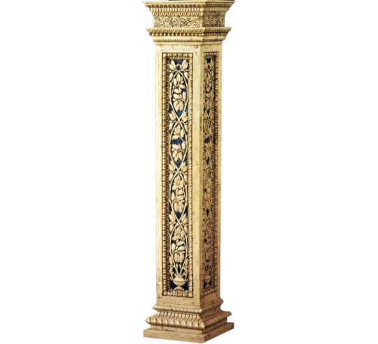 Pedestal de estilo neoclásico italiano.