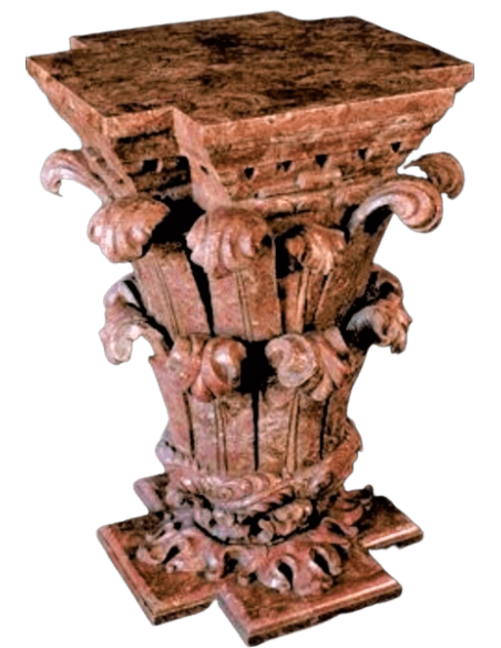 Pied de table style chapiteau corinthien.