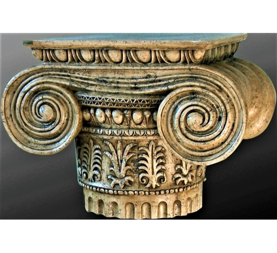 Coffee table base in the large Ionic capital...