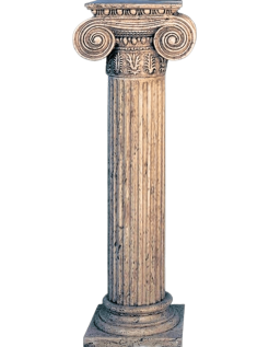 Columna de estilo jónico.