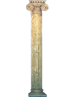 Columna de estilo jónico.