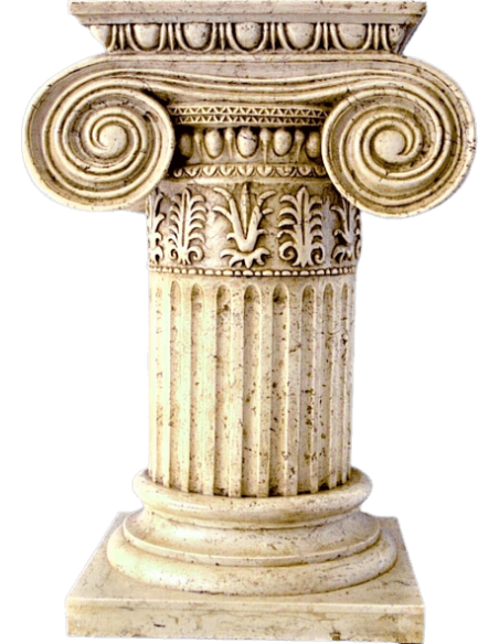 Pied de table style chapiteau ionique.