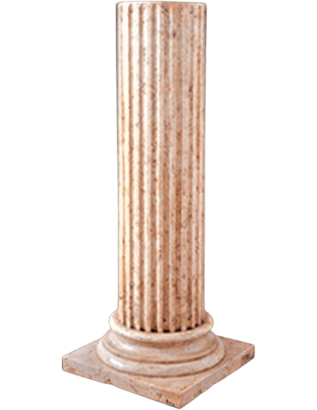 Colonne tronquée style ionique.