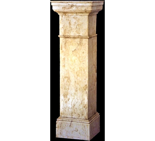 Piédestal rectangulaire style antique.