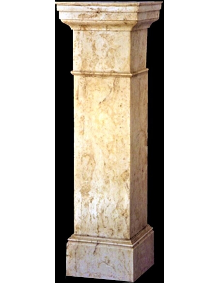Piédestal rectangulaire style antique.