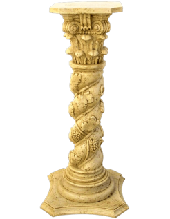 Colonne de style salomonique I, forme torsadée ornée de...