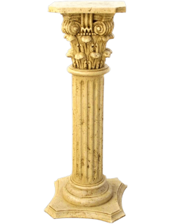 Colonne canelée avec chapiteau style corinthien I.