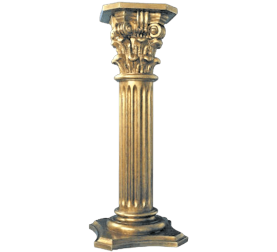 Columna acanalada con capitel de estilo corintio II.