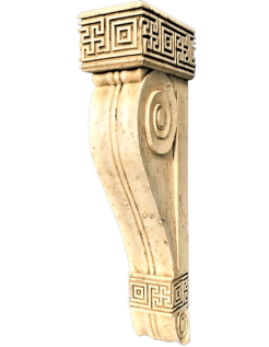 Ménsula de estilo griego antiguo.