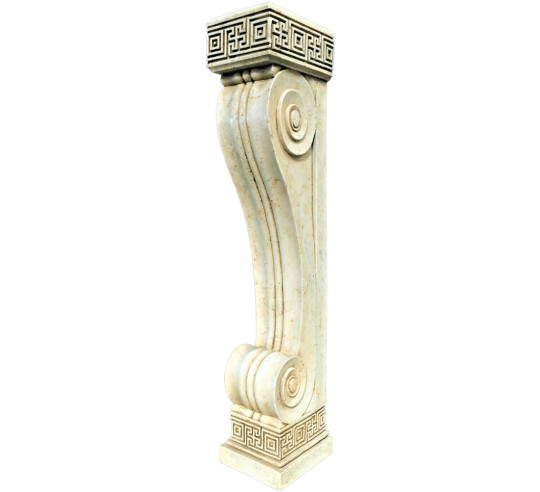 Wall pilaster in ancient Greek style.