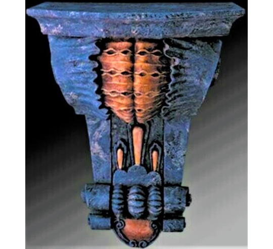 Support mural style jardins de rocaille II,...