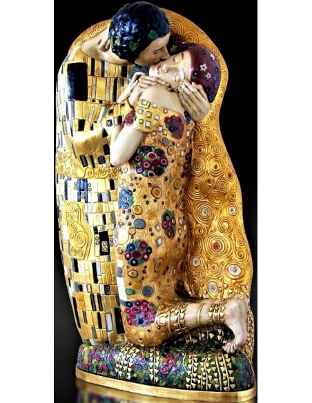Sculpture of the Kiss by Gustav Klimt I.