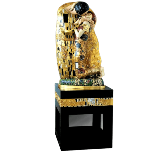 Sculpture of the Kiss by Gustav Klimt I.
