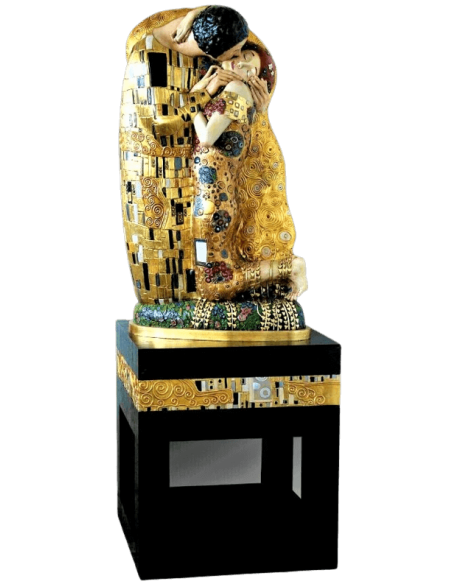 Sculpture of the Kiss by Gustav Klimt I.