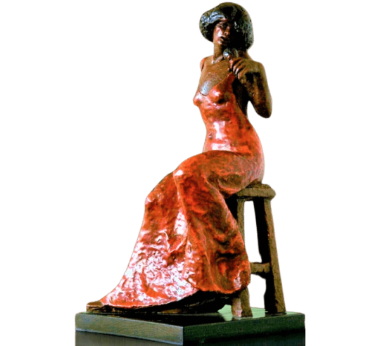 Sculpture chanteuse de soul.