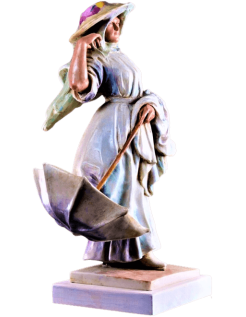Statuette de Clotilde García del Castillo inspirée du...