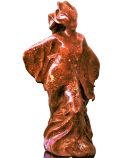 Escultura femenina I, alegoría de la fuerza del viento.