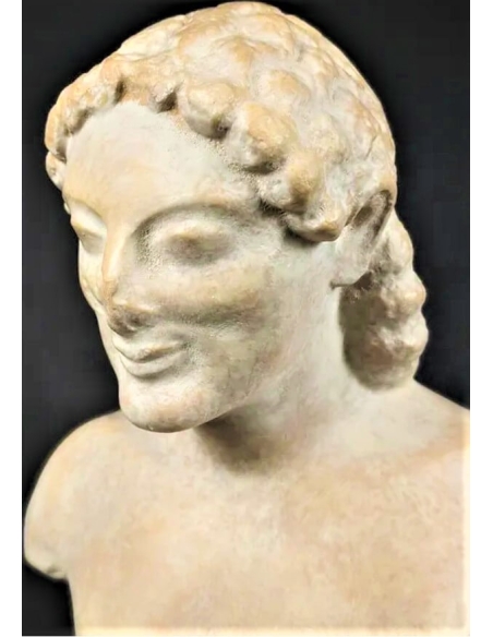 Torso of Kouros or young man, Athens Archaeological Museum.