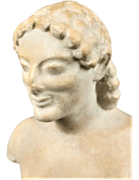 Torse de Kouros ou jeune homme, Musée archéologique d'Athènes.