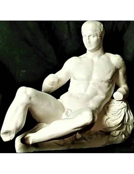 Estatua de Dioniso del frontón este del Partenón, Museo Británico, Londres.