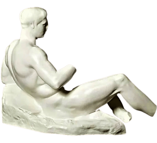 Estatua de Dioniso del frontón este del...