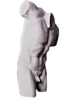 Torso of the Dancing Faun with Cymbals, Uffizi Museum,...