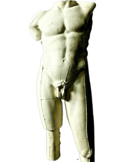 Torso del dios Ares desnudo