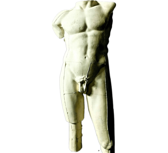 Torso del dios Ares desnudo