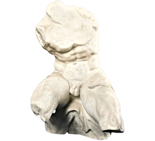 Belvedere torso after the sculptor Apollonius of Athens, Vatican Museum.