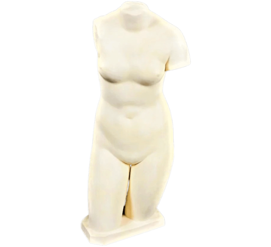 Torso desnudo de Venus de estilo Afrodita de Cnido, Villa Albani Torlonia.