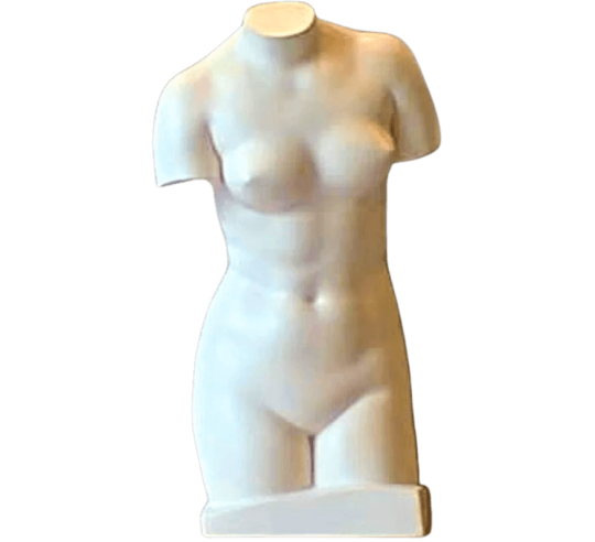 Torso of Venus in the bath in the style of Aphrodite of Cnidus after the sculptor Praxiteles.
