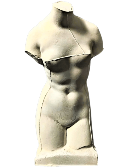 Torse de Vénus au bain de style Aphrodite de Cnide d'après le sculpteur Praxitèle.