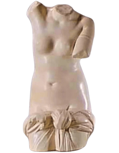 Torso de Venus Anadyomena, emergiendo desnuda del agua...
