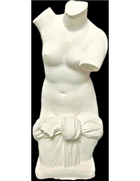 Torse de Vénus Anadyomène, sortant nue de l'eau simplement vêtue d'un drapé noué à la taille.