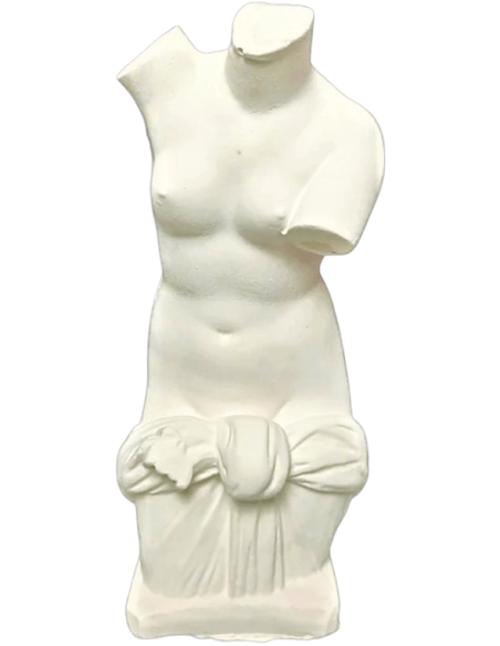 Torse de Vénus Anadyomène, sortant nue de l'eau simplement vêtue d'un drapé noué à la taille.