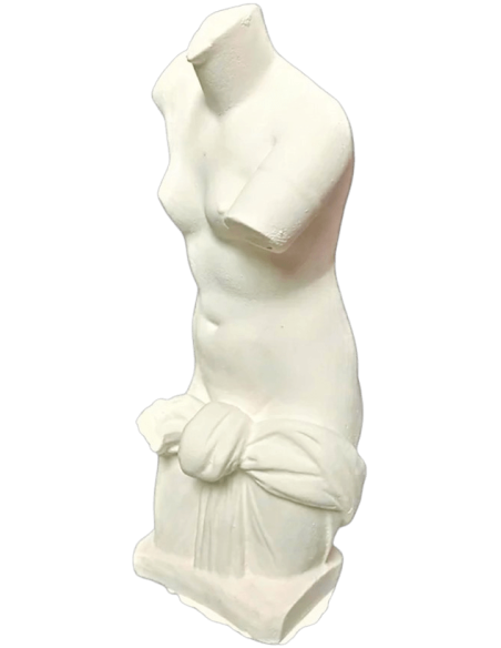 Torse de Vénus Anadyomène, sortant nue de l'eau simplement vêtue d'un drapé noué à la taille.