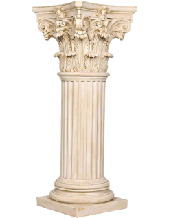 Columna Decorativa con Capitel Corintio