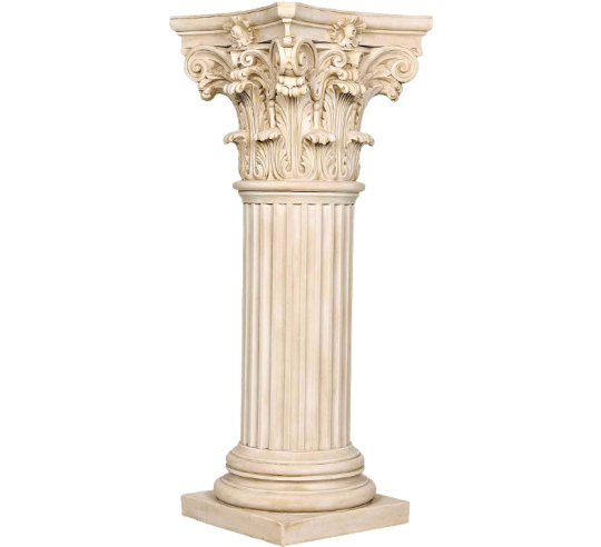 Columna Decorativa con Capitel Corintio